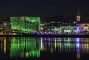 Photo: Ars Electronica Center in the evening